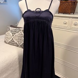 See by Chloe Dark Blue Flowing Spaghetti Strap Dress